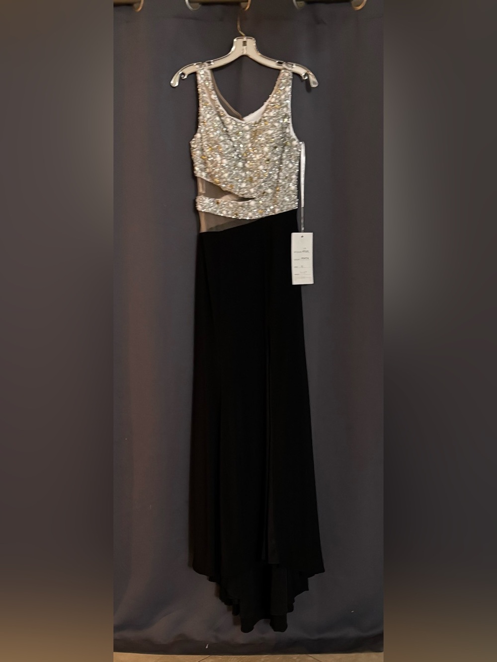 Rachel Allen - 6881 Beaded high neck gown - Size 6